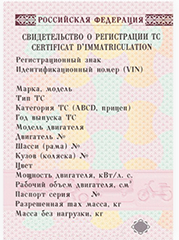 Свидетельство Транспортного Средства